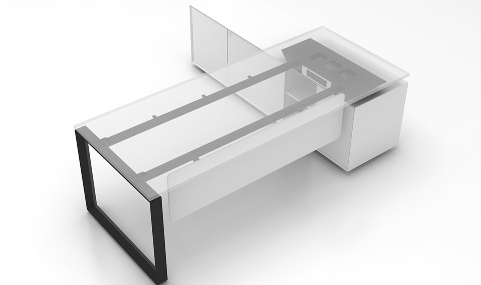 Modular product design of Xinda Clover office furniture desk